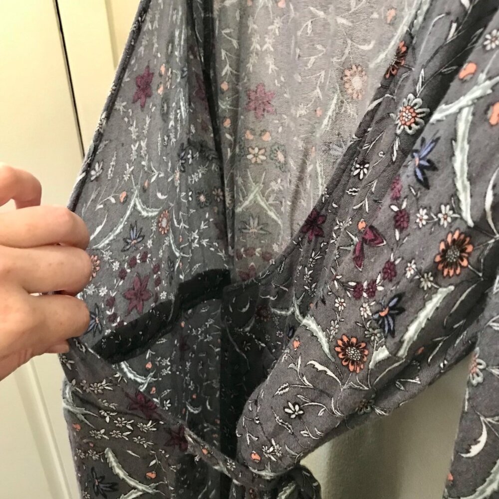 LoveStitch Women's‎ Lenka Wrap Maxi Dress Floral 3/4 Sleeve Size M High-Low Boho - Picture 7 of 16